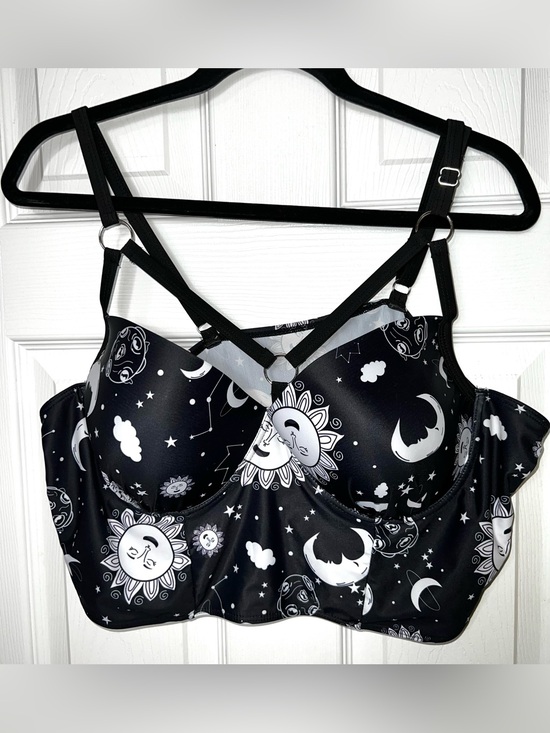 Unbranded Other - (READ) Celestial Swim Top Swimsuit Top Swimwear Black/White Women’s 1X